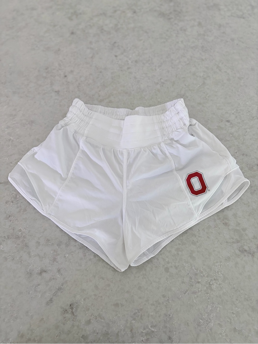 Lululemon Ohio State Buckeyes Hotty Hot Shorts - White / Size 2